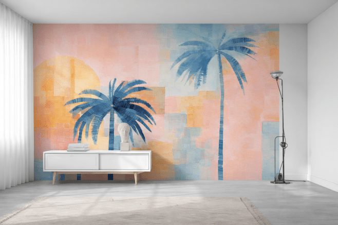 Sunset Palms Mural