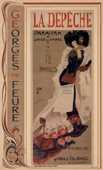 Georges de Feure La Dépêche I No3 - Affiche