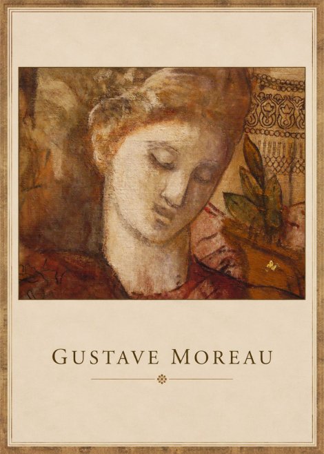 Gustave Moreau Female Head Study No1 - Affiche