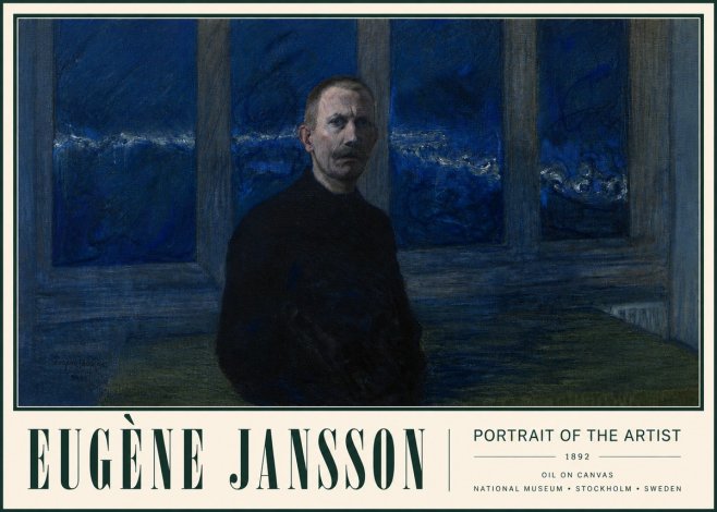 Eugène Jansson Portrait of the Artist I No3 - Affiche