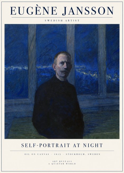 Eugène Jansson Portrait of the Artist I No5 - Affiche