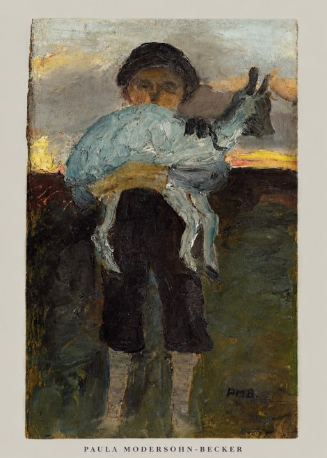 Paula Modersohn-Becker Boy with Goat No6 - Affiche