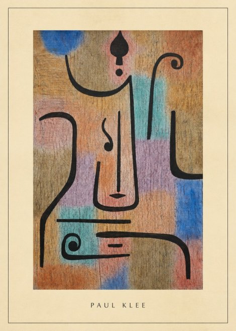 Paul Klee Mask of the Heart No3 - Affiche
