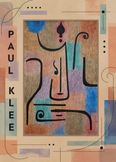 Paul Klee Mask of the Heart No4 - Affiche