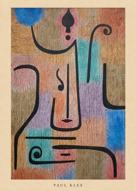 Paul Klee Mask of the Heart No5 - Affiche