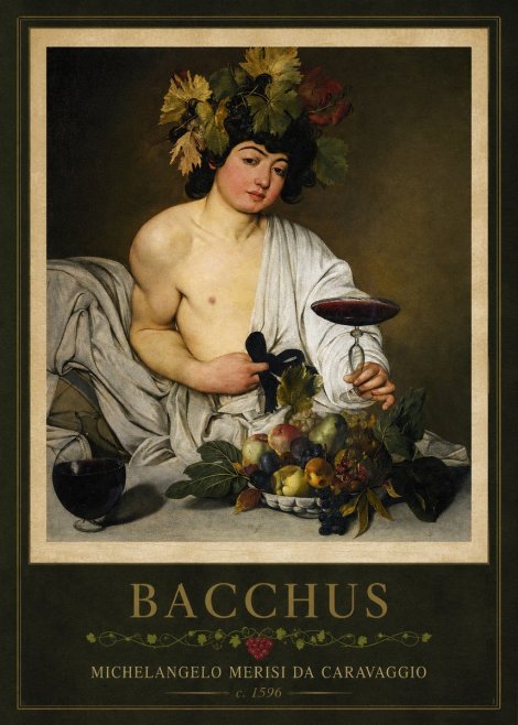 Michelangelo Merisi da Caravaggio Bacchus I No1 - Affiche