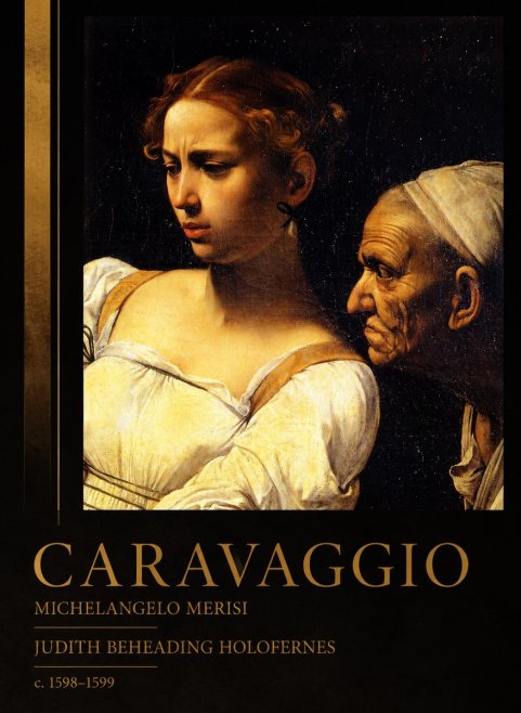 Michelangelo Merisi da Caravaggio Judith Beheading Holofernes I No2 - Affiche