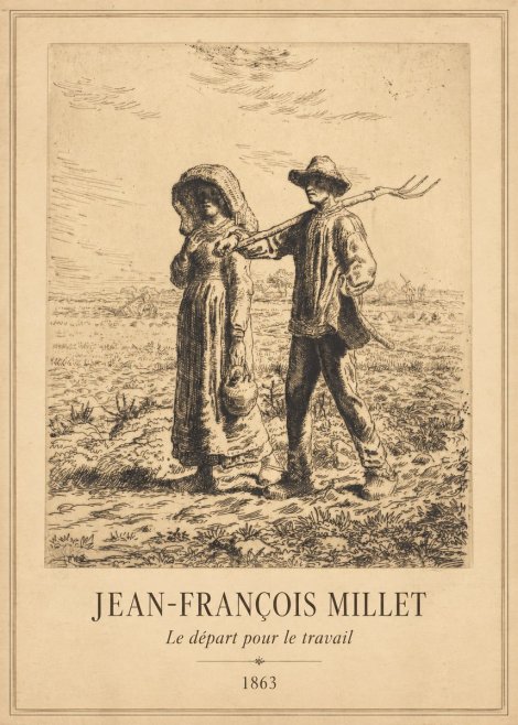 Jean-François Millet Le Départ Pour Le Travail I No1 - Affiche