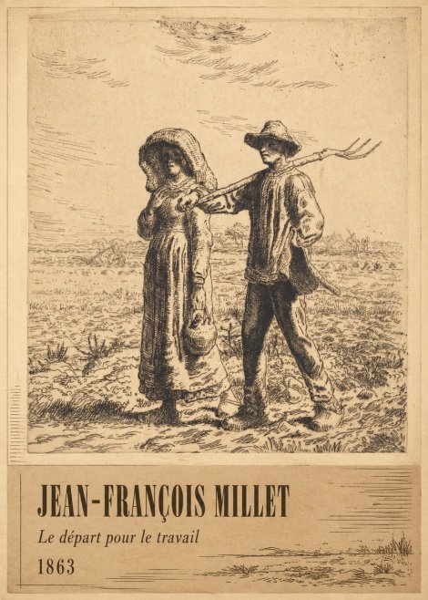 Jean-François Millet Le Départ Pour Le Travail I No2 - Affiche