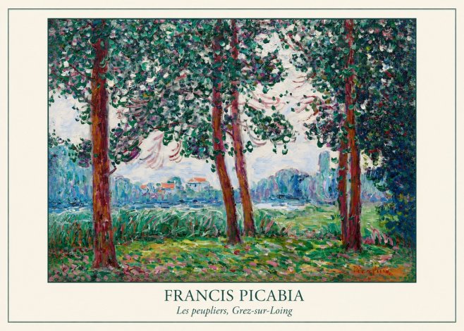 Francis Picabia Les Peupliers, Grez-sur-loing No4 - Affiche