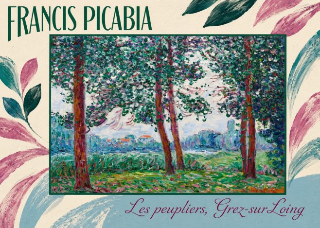 Francis Picabia Les Peupliers, Grez-sur-loing No5 - Affiche