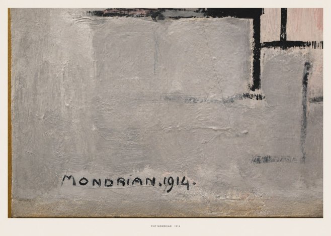 Piet Mondrian Composition 1914 No6 - Affiche