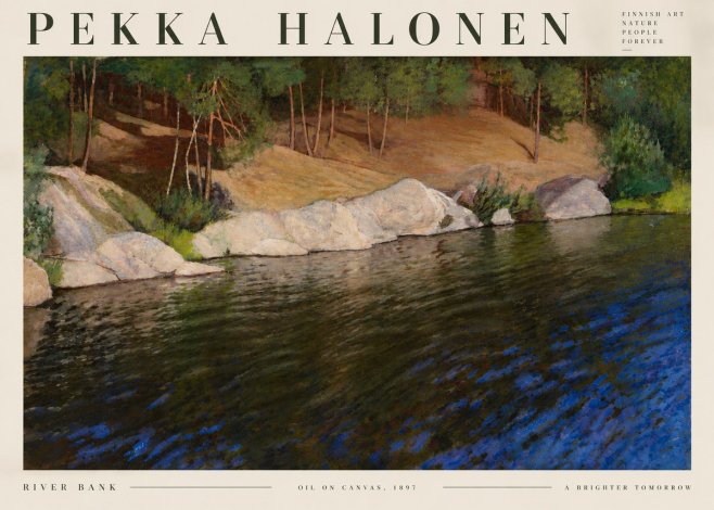 Pekka Halonen River Bank No6 - Affiche