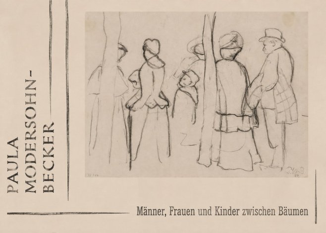 Paula Modersohn-Becker Männer, Frauen Und Kinder Zwischen Bäumen No2 - Affiche