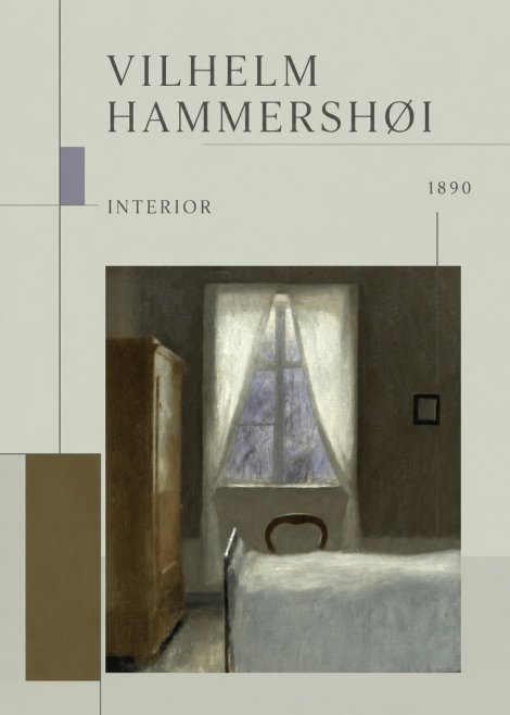 Vilhelm Hammershøi Interior I No5 - Affiche