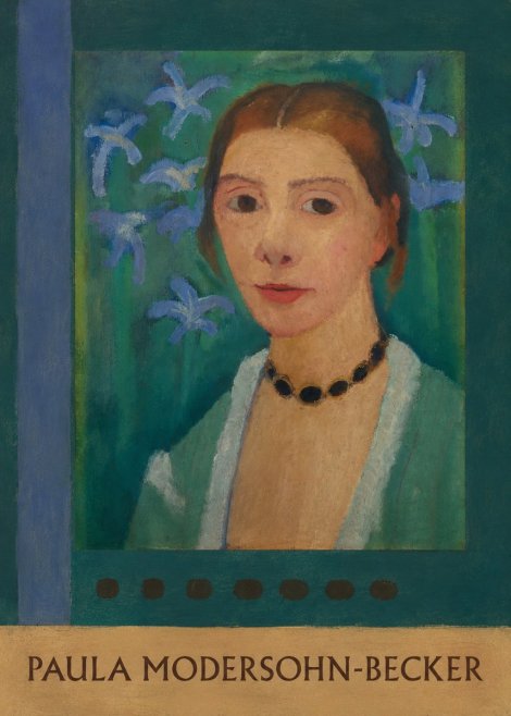 Paula Modersohn-Becker Self-portrait with Blue Flowers No6 - Affiche