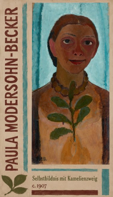 Paula Modersohn-Becker Selbstbildnis Mit Kamelienzweig No2 - Affiche