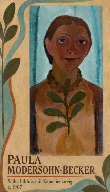 Paula Modersohn-Becker Selbstbildnis Mit Kamelienzweig No3 - Affiche