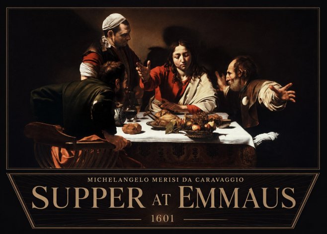 Michelangelo Merisi da Caravaggio Supper at Emmaus No6 - Affiche