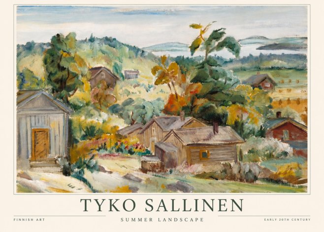 Tyko Sallinen Summer Landscape No1 - Affiche