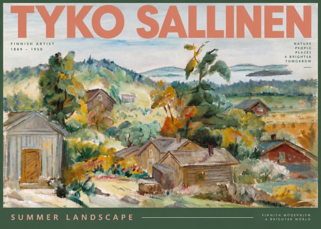 Tyko Sallinen Summer Landscape No5 - Affiche