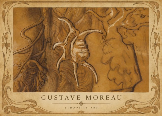 Gustave Moreau Mystical Shell Study No6 - Affiche