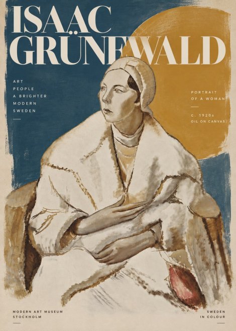 Isaac Grünewald Woman in a White Wrap No5 - Affiche