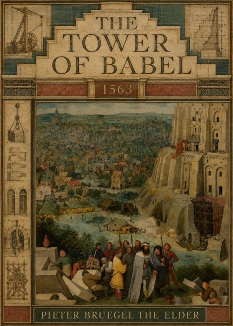Pieter Bruegel The Tower of Babel I No3 - Affiche