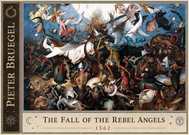 Pieter Bruegel The Fall of the Rebel Angels I No2 - Affiche