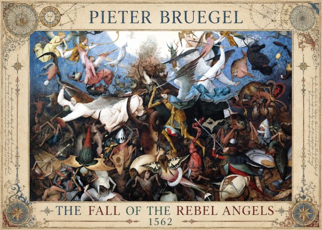 Pieter Bruegel The Fall of the Rebel Angels I No5 - Affiche