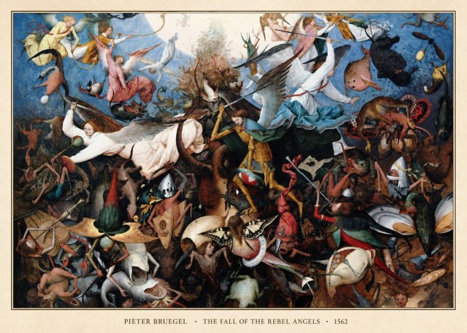 Pieter Bruegel The Fall of the Rebel Angels I No6 - Affiche