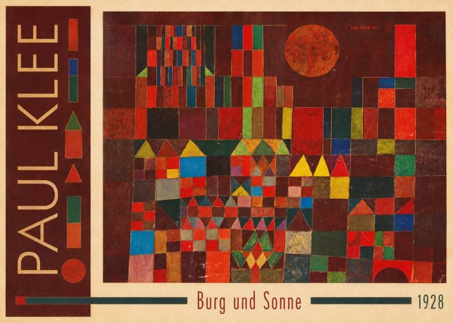 Paul Klee Burg Und Sonne No3 - Affiche