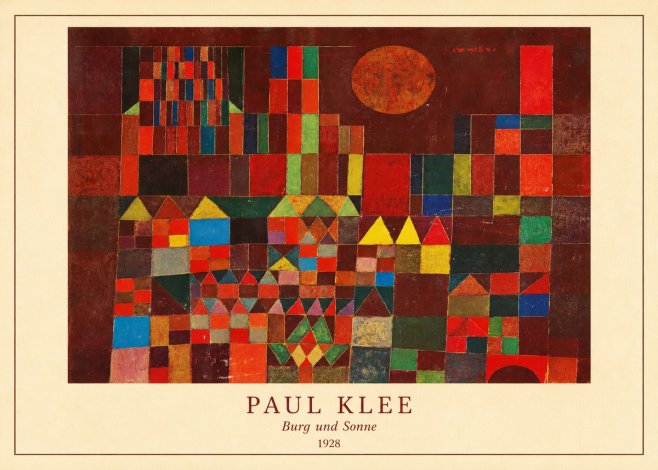 Paul Klee Burg Und Sonne No4 - Affiche