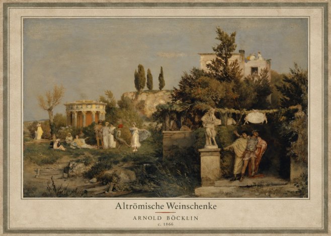 Arnold Böcklin Altrömische Weinschenke No3 - Affiche