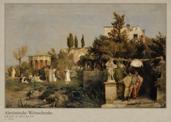Arnold Böcklin Altrömische Weinschenke No4 - Affiche