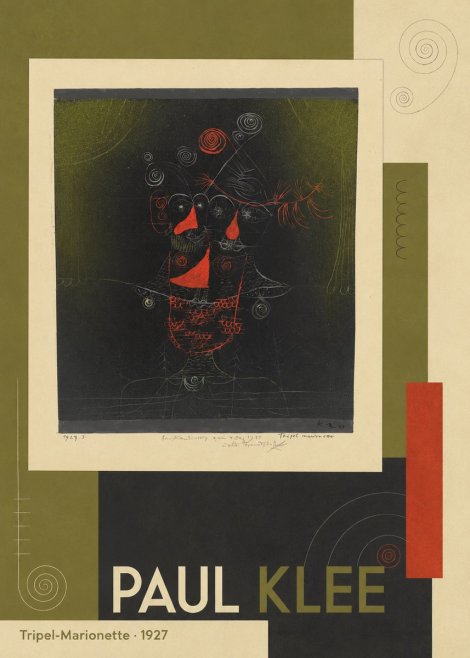 Paul Klee Tripel-marionette No5 - Affiche