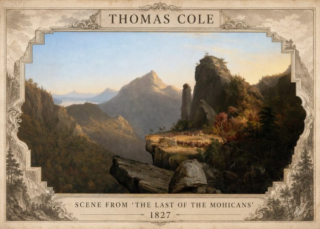 Thomas Cole Scene from 'the Last of the Mohicans' No3 - Affiche