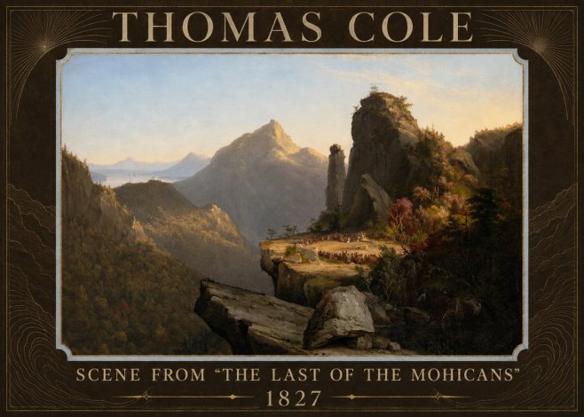 Thomas Cole Scene from 'the Last of the Mohicans' No6 - Affiche