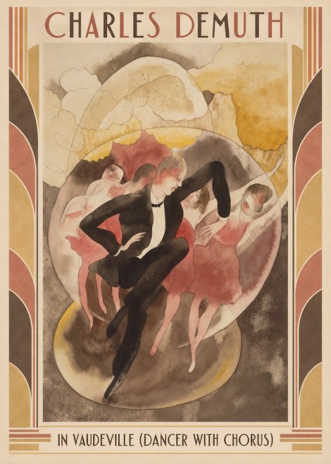 Charles Demuth In Vaudeville (Dancer with Chorus) No1 - Affiche