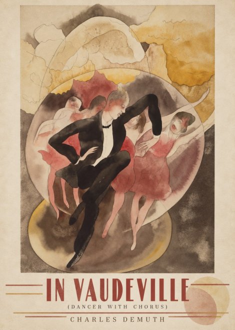 Charles Demuth In Vaudeville (Dancer with Chorus) No3 - Affiche