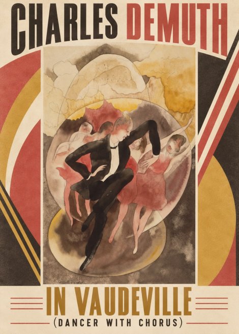 Charles Demuth In Vaudeville (Dancer with Chorus) No6 - Affiche