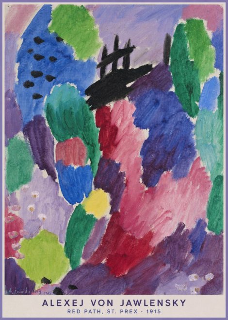 Alexej von Jawlensky Red Path, St. Prex I No5 - Affiche