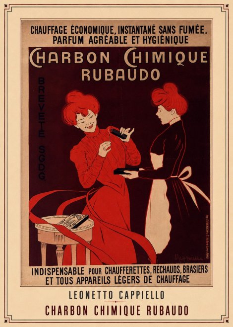 Leonetto Cappiello Charbon Chimique Rubaudo No3 - Affiche