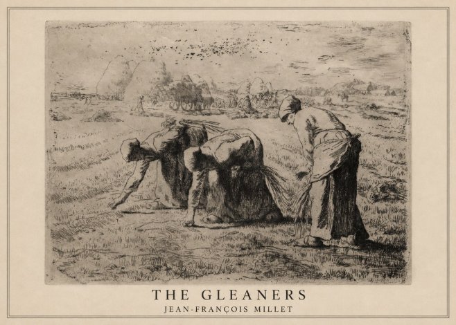 Jean-François Millet The Gleaners No1 - Affiche