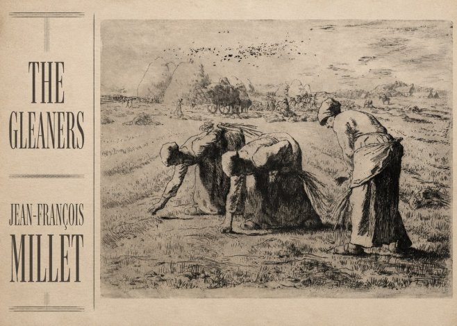 Jean-François Millet The Gleaners No2 - Affiche