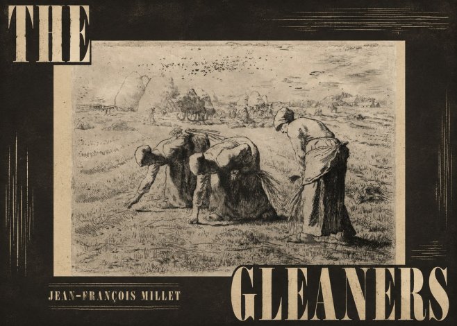 Jean-François Millet The Gleaners No4 - Affiche