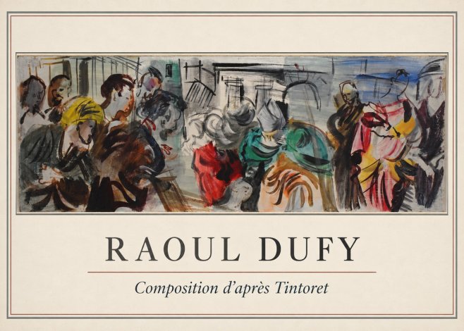 Raoul Dufy Composition D'après Tintoret No1 - Affiche