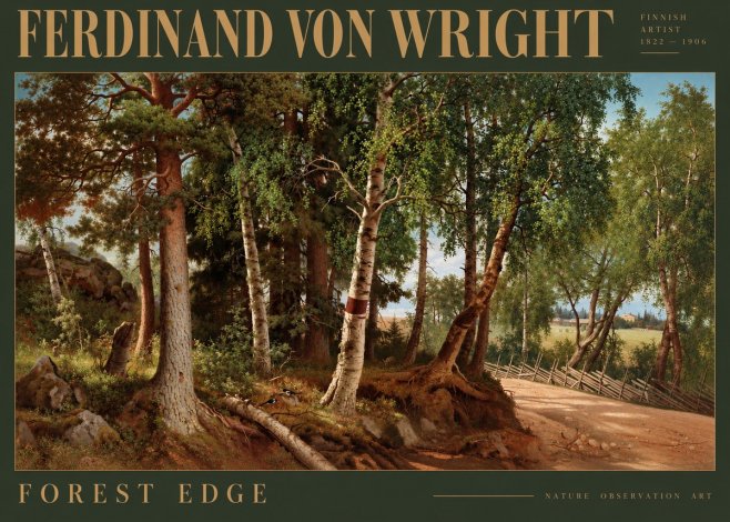 Ferdinand von Wright Forest Landscape No5 - Affiche