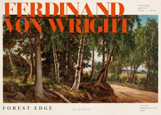 Ferdinand von Wright Forest Landscape No6 - Affiche