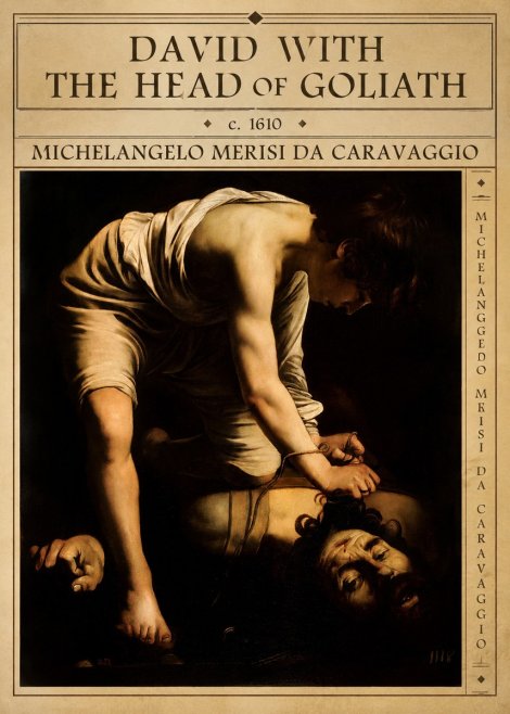 Michelangelo Merisi da Caravaggio David with the Head of Goliath I No5 - Affiche